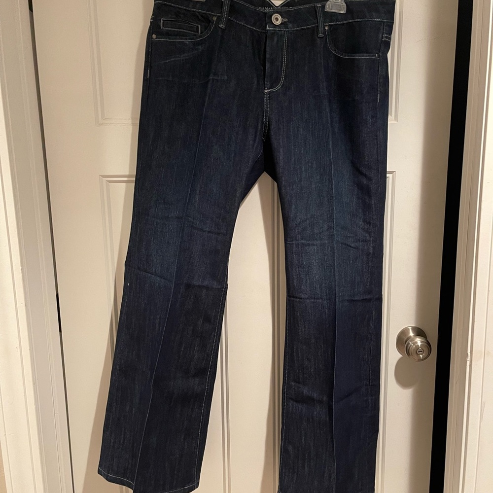 New Banana Republic Urban Flared Leg dark wash jeans!